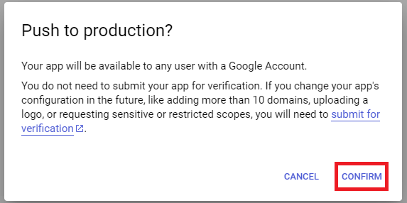 GCalPushToProduction